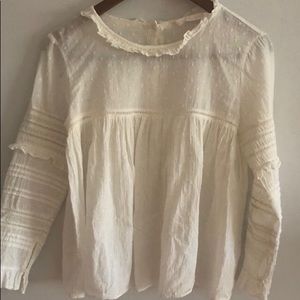 🖤white Zara detailed blouse🖤